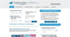Desktop Screenshot of portal-pujcky.cz